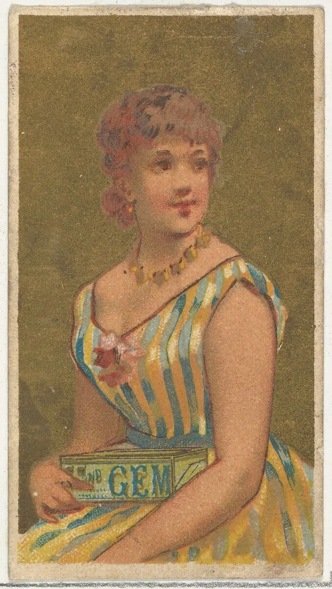 From the Girls and Children series (N65) promoting Richmond Gem Cigarettes for Allen & Ginter brand tobacco products — Allen & Ginter