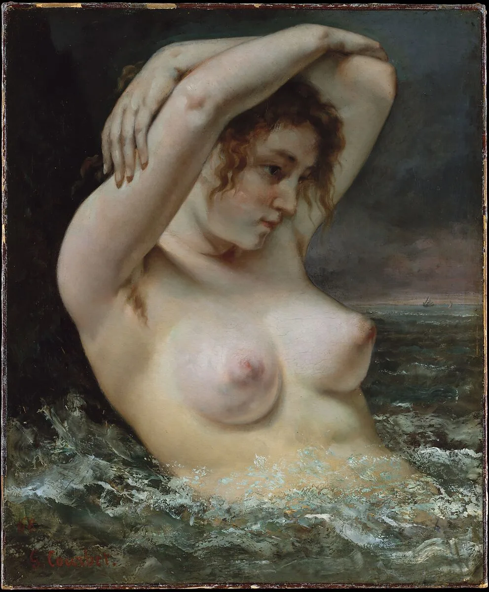 The Woman in the Waves — Gustave Courbet