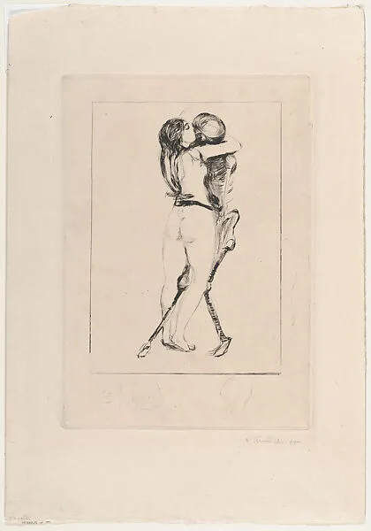 Death and the Woman — Edvard Munch|Otto Felsing