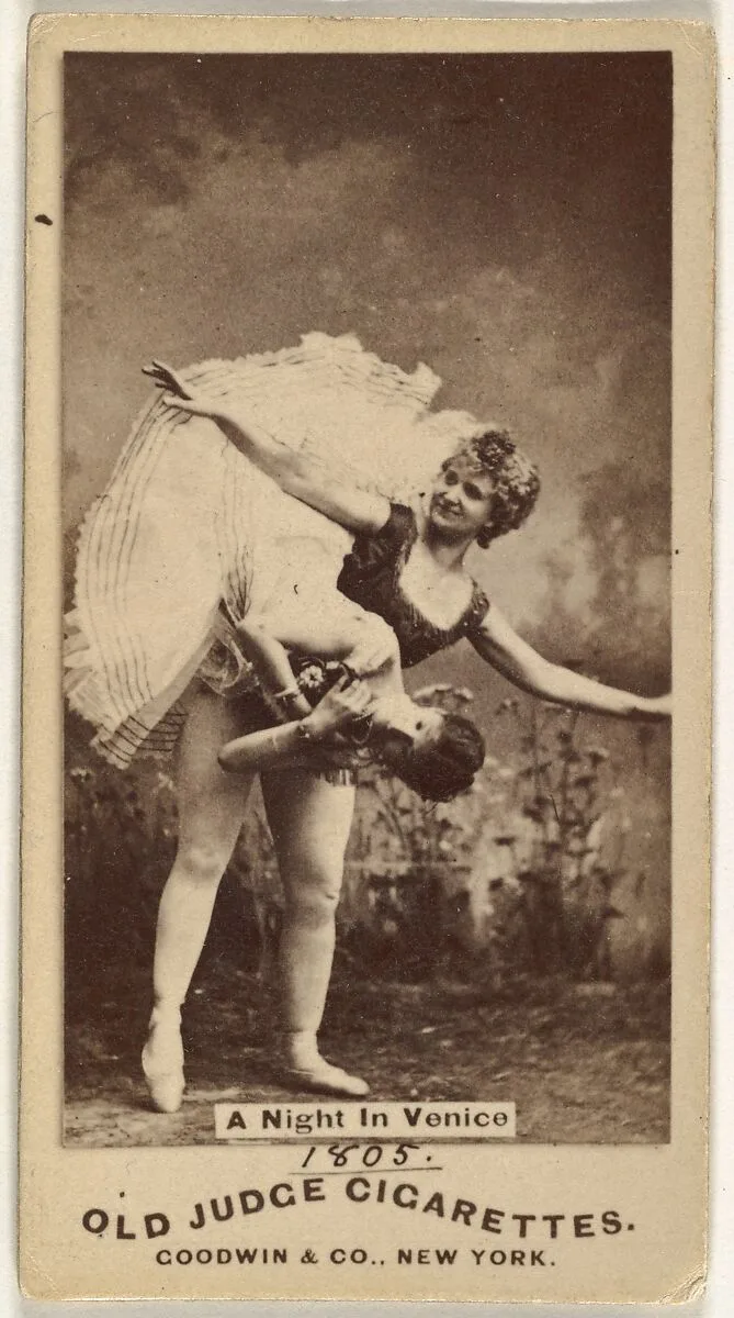 A Night in Venice, from the Actors and Actresses series (N171) for Old Judge Cigarettes — Goodwin & Company