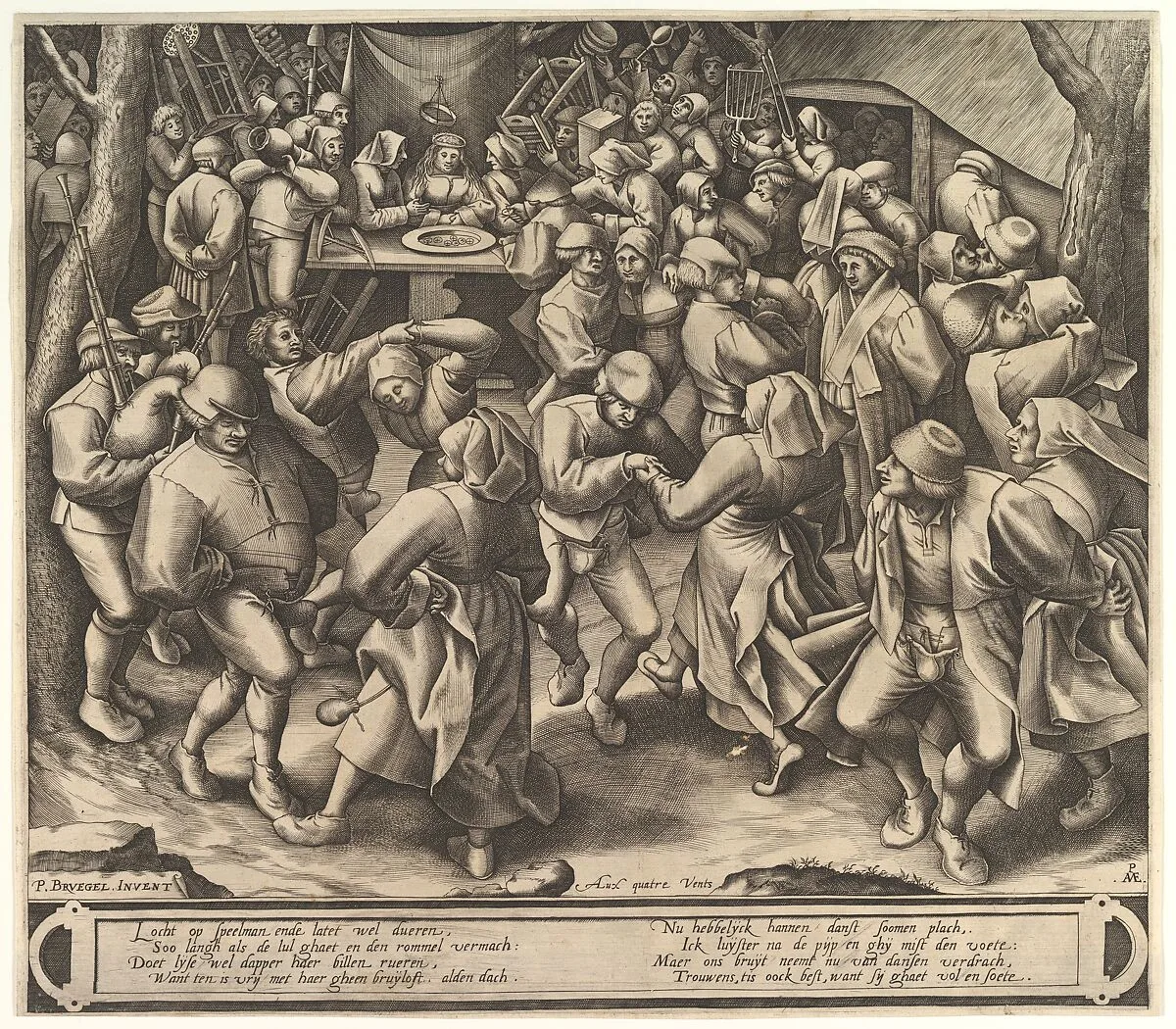 The Peasant Wedding Dance — Pieter van der Heyden|Pieter Bruegel the Elder|Hieronymus Cock