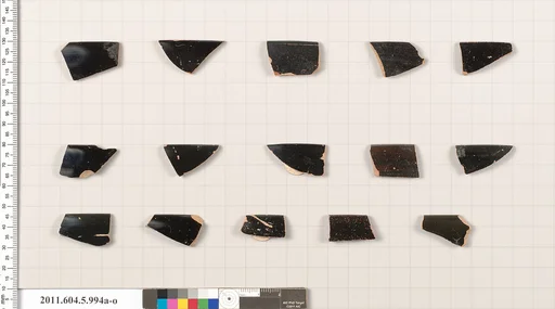 Terracotta rim fragments of kylikes (drinking cups)