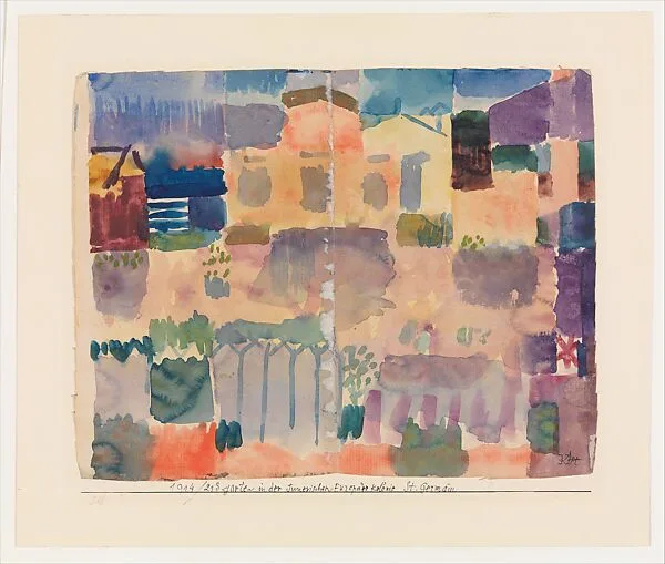 Garden in St. Germain, The European Quarter Near Tunis — Paul Klee