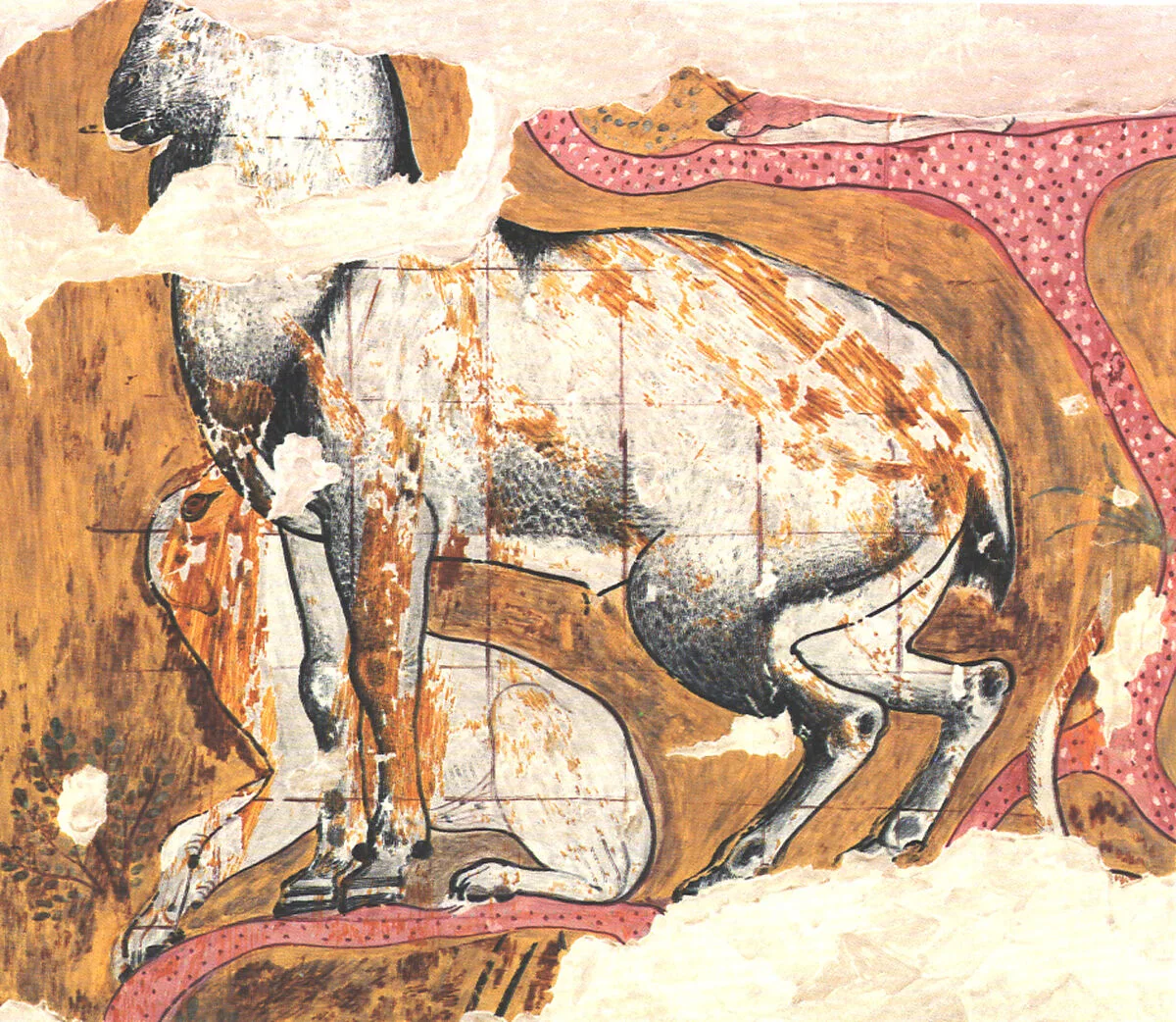 Ibex and Dog from the Tomb of Qenamun — Nina de Garis Davies
