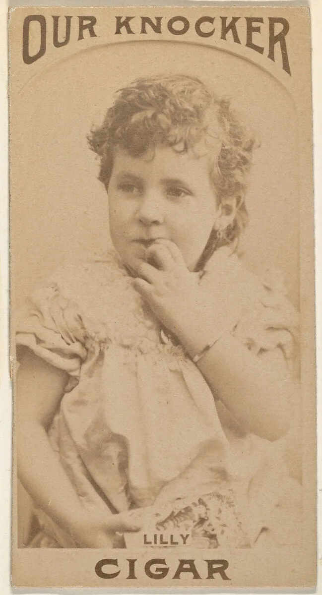 Lilly, from the Actresses series (N665) promoting Our Knocker Cigars — Unknown