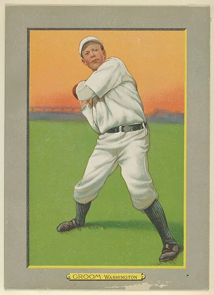 Bob Groom, Pitcher, Washington Nationals (American League), from Turkey Red Cabinets (T3) — American Tobacco Company