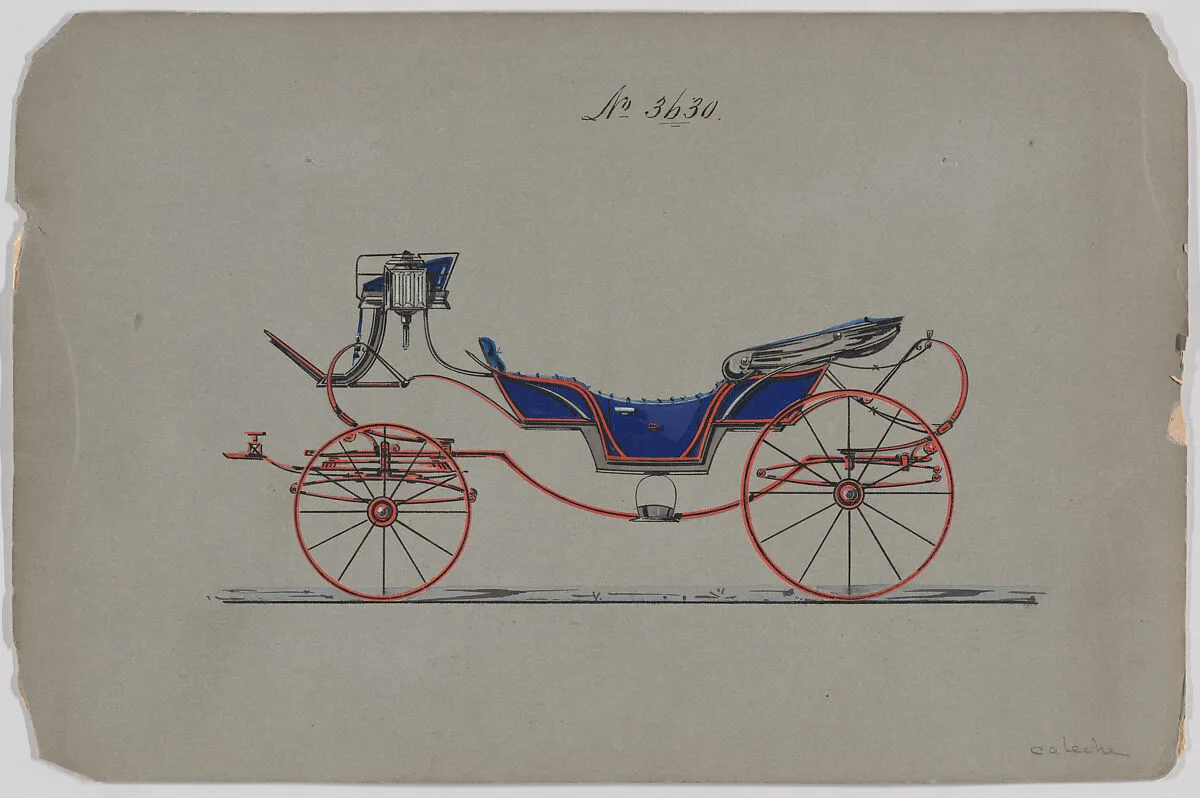 Design for Caleche, no. 3630 — Brewster & Co.