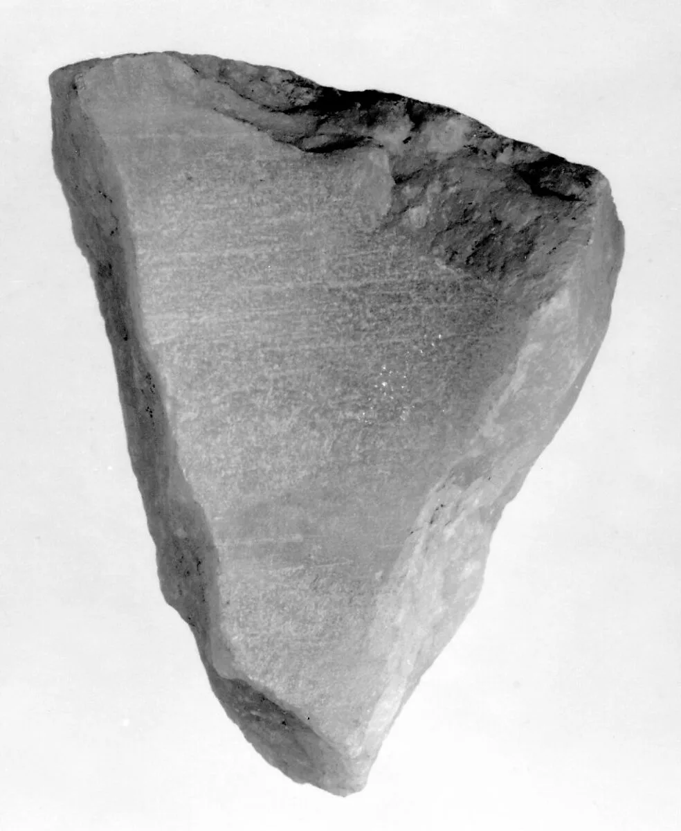 Fragment Preserving Both the Interior and Exterior Surfaces of Siptah's Canopic Chest. — Unknown