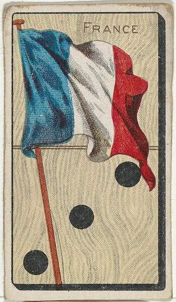 France, from the National Flag on Domino series (T177) issued by Kinney Brothers to promote Sweet Caporal Cigarettes — Kinney Brothers Tobacco Company