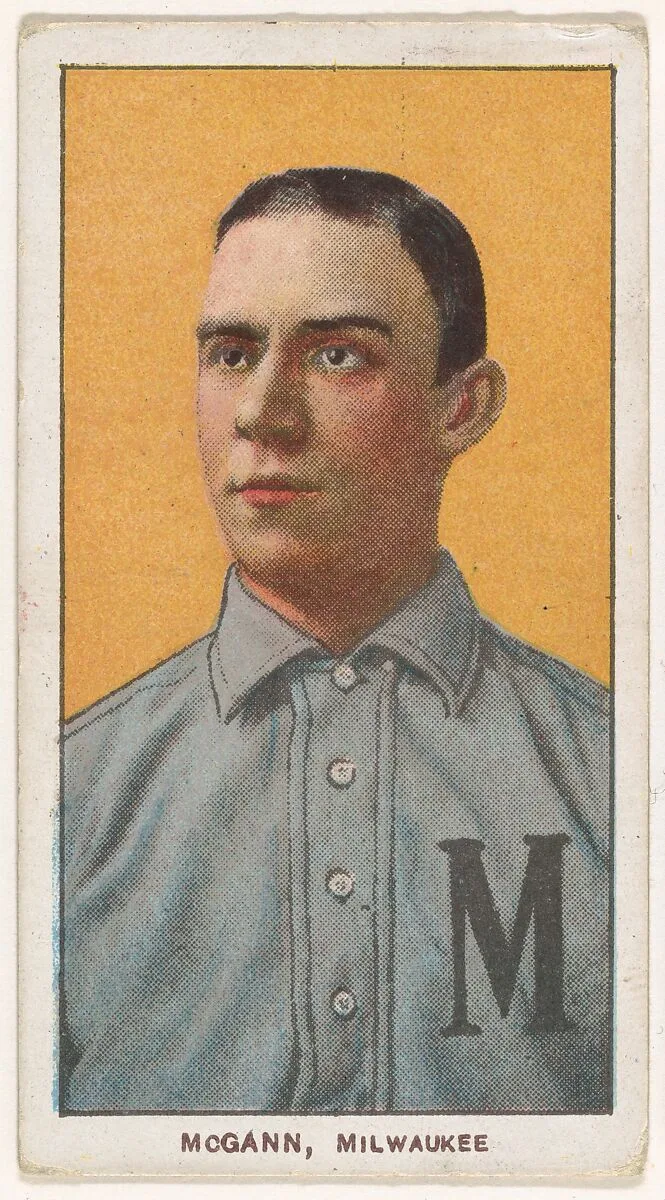 McGann, Milwaukee, American Association, from the White Border series (T206) for the American Tobacco Company — American Tobacco Company