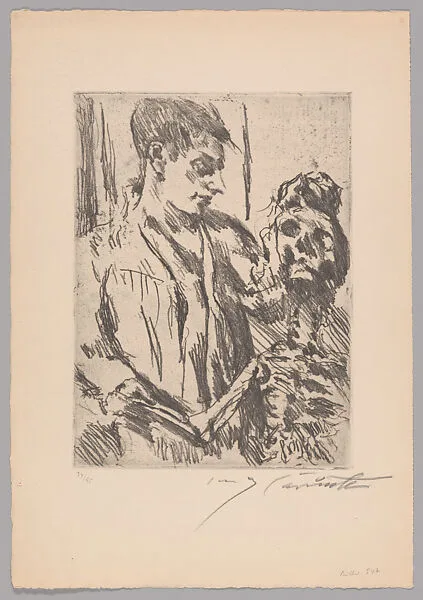Death and the Youth; from Dance of Death — Euphorion Verlag, Berlin|Alfred Ruckenbrod|Lovis Corinth