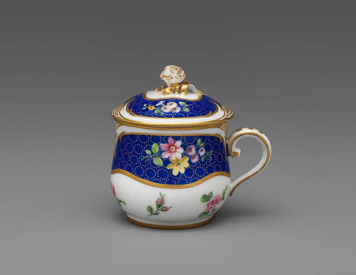 Cup with cover (pot à jus) — Sèvres Manufactory|Jean-Nicolas Le Bel