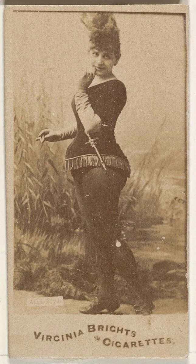 From the Actors and Actresses series (N45, Type 1) for Virginia Brights Cigarettes — Allen & Ginter