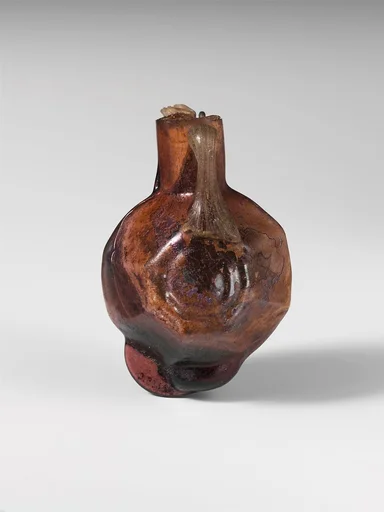 Glass multi-sided bottle
