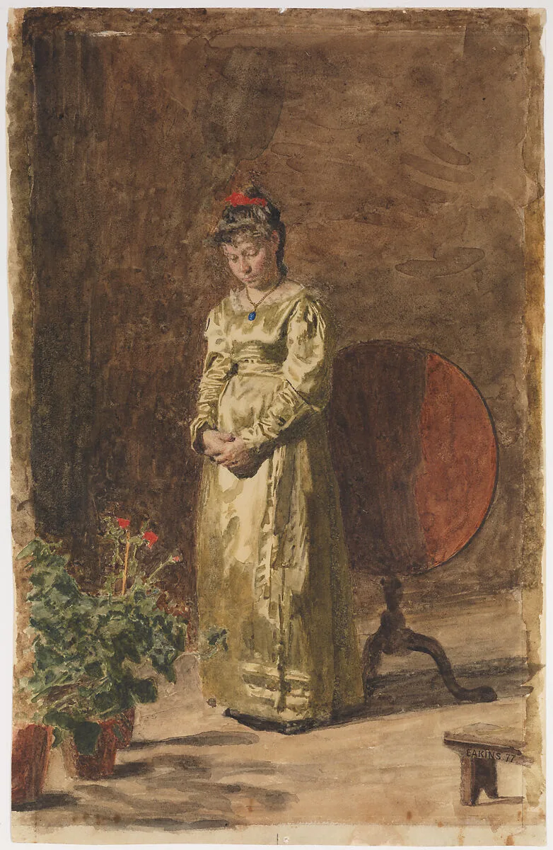 Young Girl Meditating — Thomas Eakins