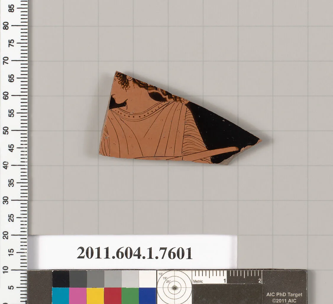 Terracotta fragment of a kylix (drinking cup) — Unknown