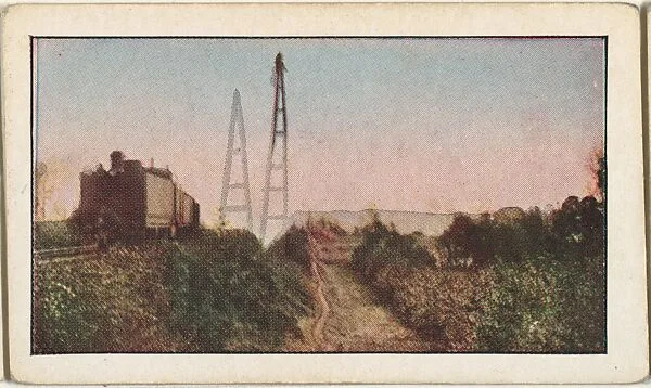 Card No. 102, The Armed Train used by the Belgians near Antwerp, from the World War I Scenes series (T121) issued by Sweet Caporal Cigarettes — American Tobacco Company|Underwood & Underwood