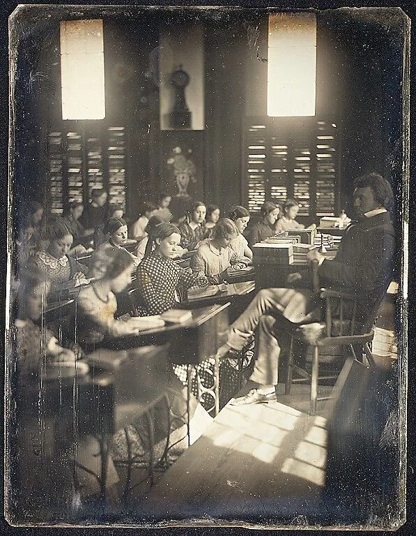 Classroom in the Emerson School for Girls — Albert Sands Southworth|Josiah Johnson Hawes|Southworth and Hawes