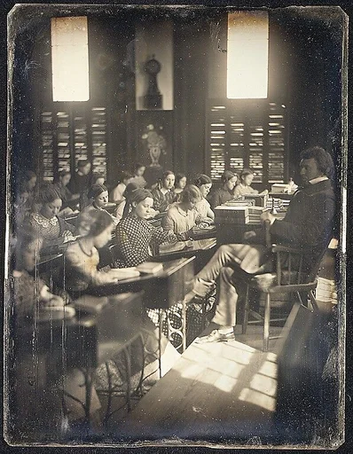 Classroom in the Emerson School for Girls
