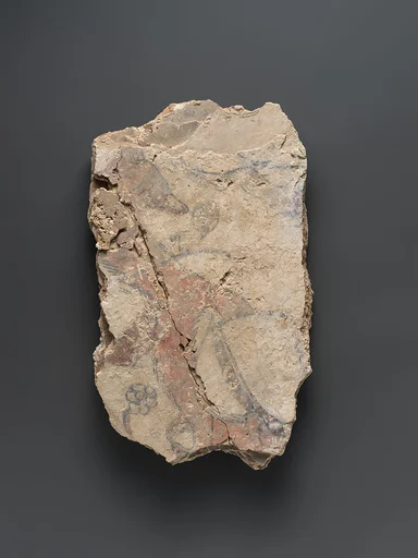 Fragment of a Wall Painting with a Fox or a Dog (and Painted Layers)