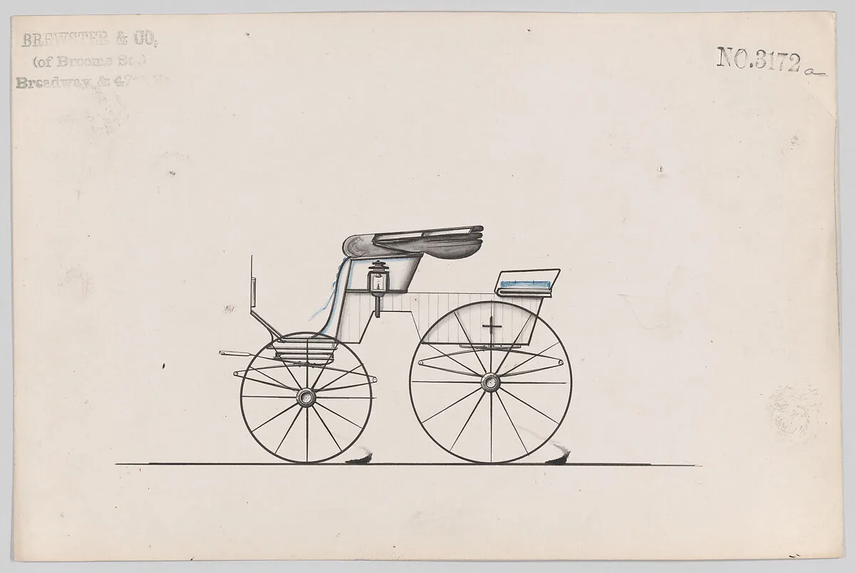 Design for Stanhope Phaeton, no. 3172a — Brewster & Co.