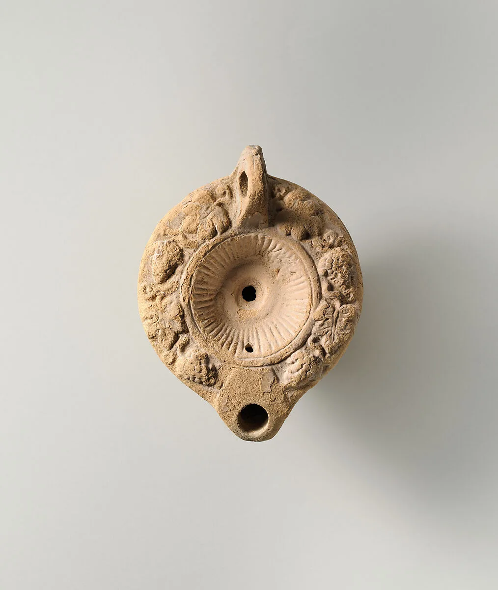 Terracotta oil lamp — Unknown