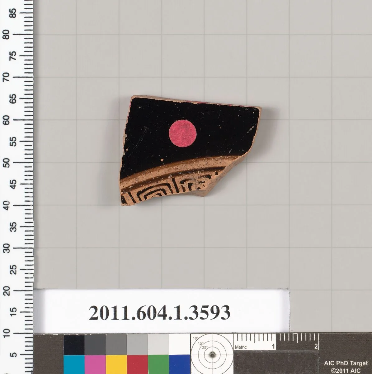 Terracotta fragment of a kylix (drinking cup) — Unknown
