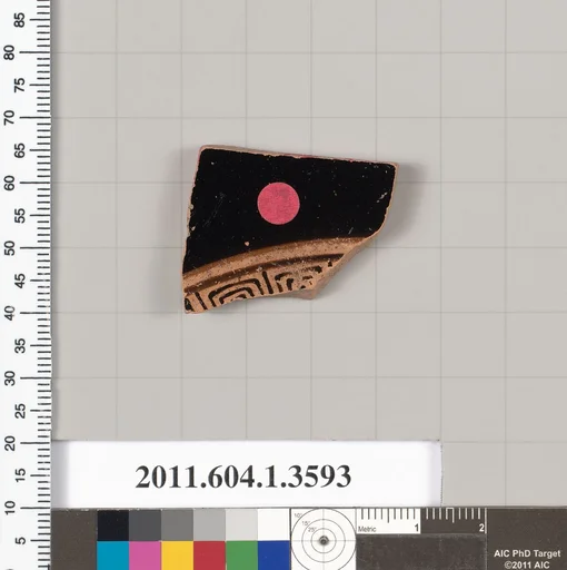 Terracotta fragment of a kylix (drinking cup)