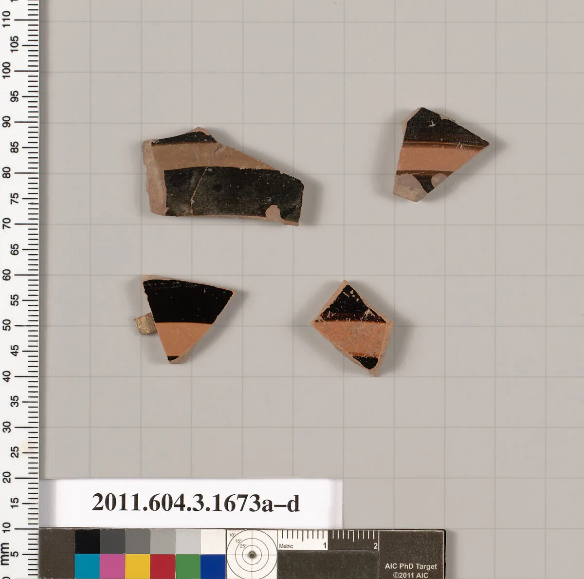 Terracotta fragments of kylikes: Band or lip cups (drinking cups) — Unknown