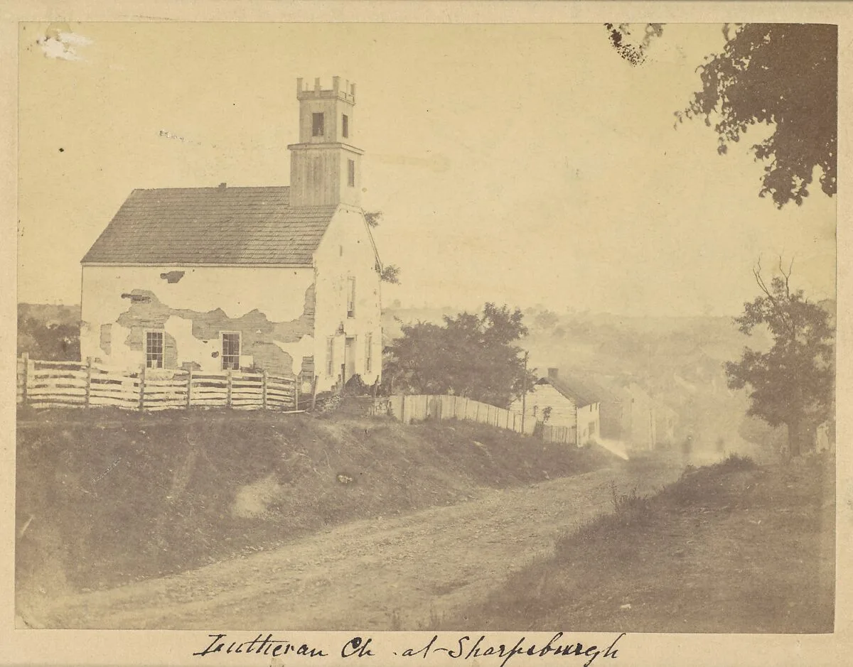 Lutheran Church, Sharpsburgh, Maryland, September 1862 — Alexander Gardner