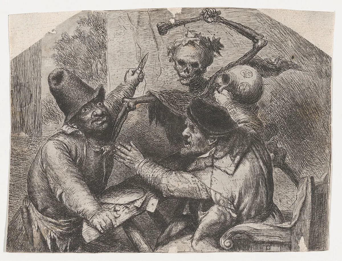 Death and Card Players — Jan Lievens