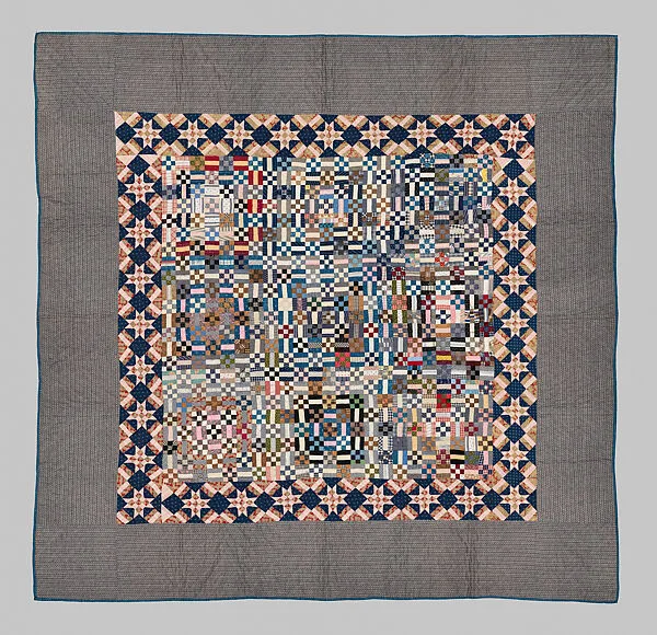 Nine-patch Postage Stamp quilt — Unknown