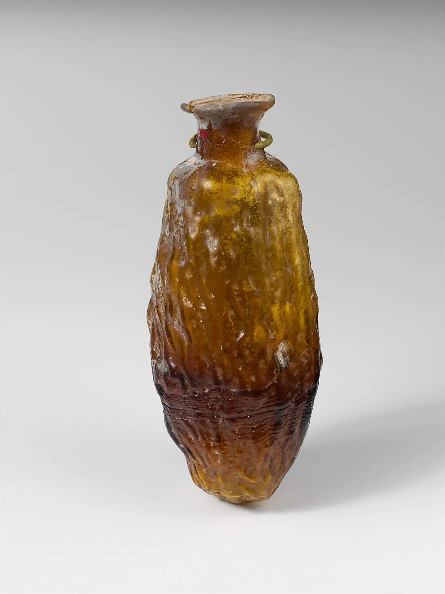 Glass bottle shaped like a date — Unknown