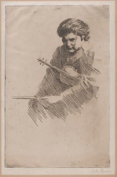 Portrait of a Violinist — Alexander A. Blum