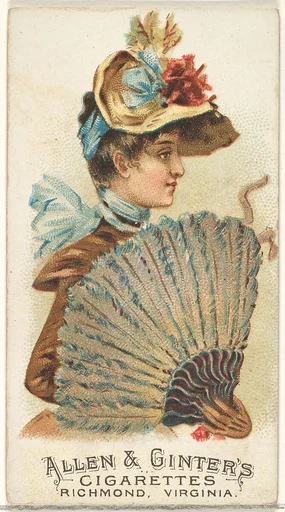 Plate 21, from the Fans of the Period series (N7) for Allen & Ginter Cigarettes Brands