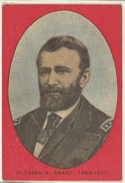 Ulysses S. Grant, bakery card from the Presidents series (D67), issued by the Ward Baking Company — Ward Baking Company