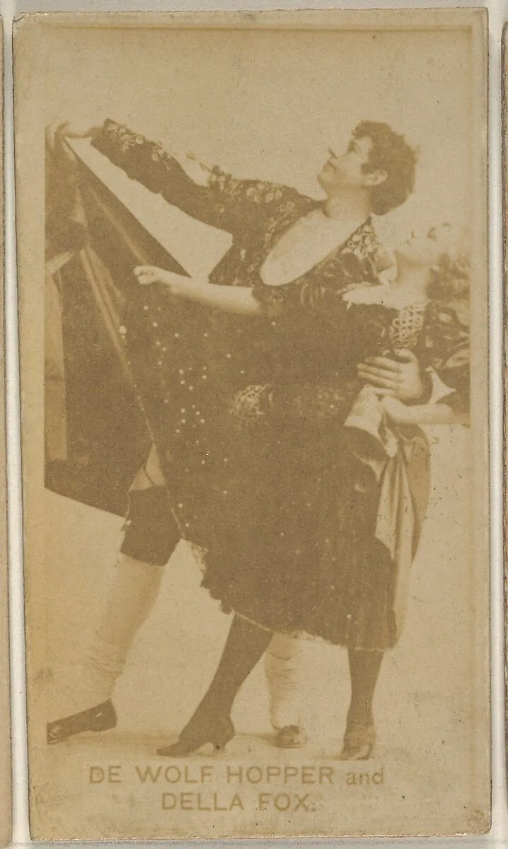 De Wolf Hopper and Della Fox, from the Actors and Actresses series (N45, Type 8) for Virginia Brights Cigarettes — Allen & Ginter