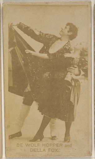 De Wolf Hopper and Della Fox, from the Actors and Actresses series (N45, Type 8) for Virginia Brights Cigarettes