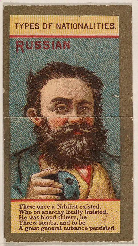 Russian, from Types of Nationalities (N240) issued by Kinney Bros. — Kinney Brothers Tobacco Company