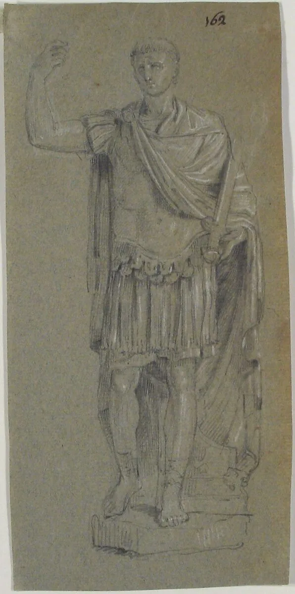Classical Male Nude Statue — Anonymous, French, 18th century