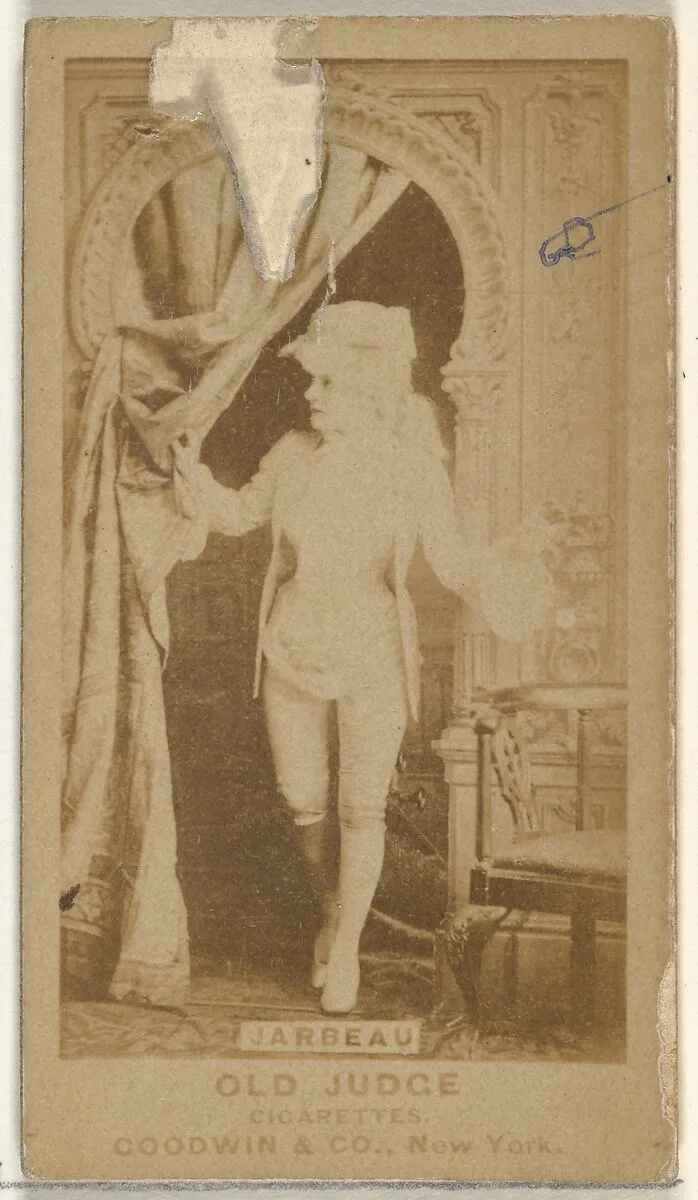 Jarbeau, from the Actors and Actresses series (N171) for Old Judge Cigarettes — Goodwin & Company