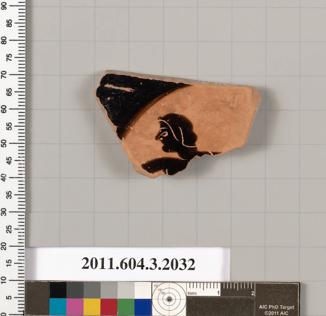 Terracotta fragment of a kylix (drinking cup) — Unknown