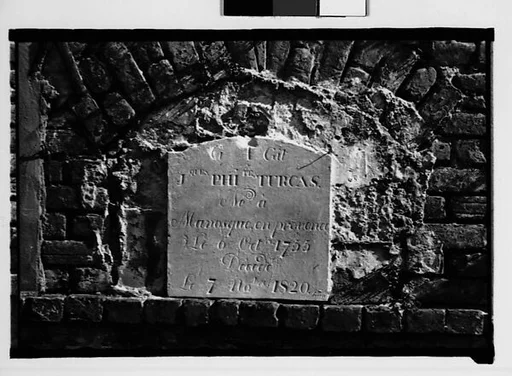 [Wall Tomb Plaque, New Orleans, Louisiana]