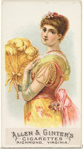 Plate 8, from the Fans of the Period series (N7) for Allen & Ginter Cigarettes Brands