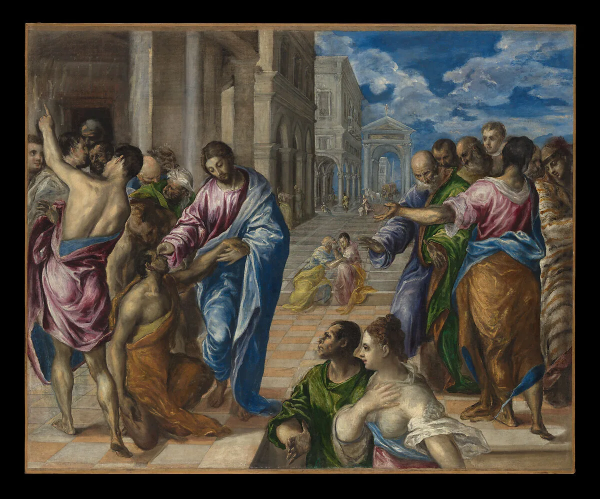 Christ Healing the Blind — El Greco (Domenikos Theotokopoulos)