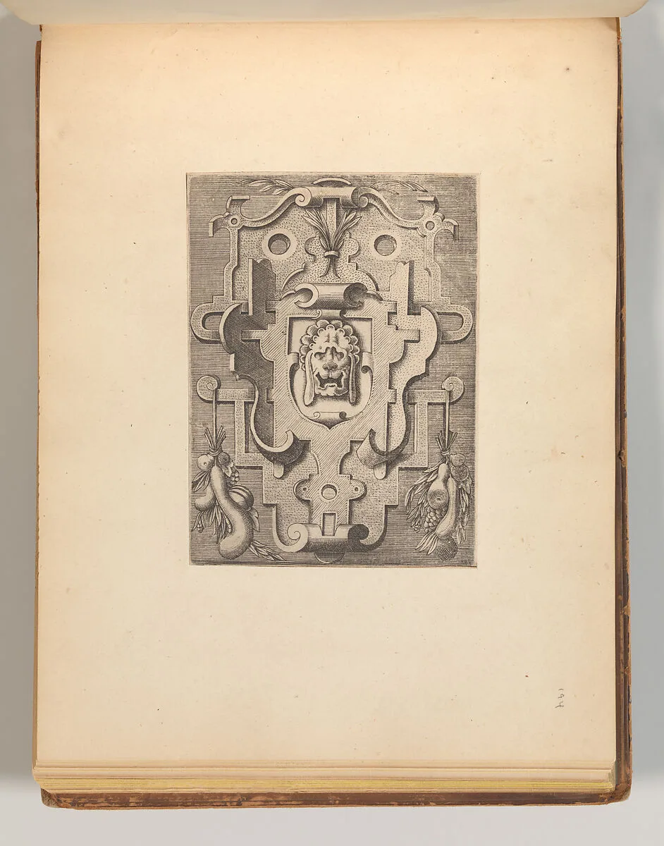 Series of Cartouches, in: Targhe ed altri ornati di varie e capricciose invenzioni (Cartouches and other ornaments of various and capricious invention, page 36) — Cornelis Bos