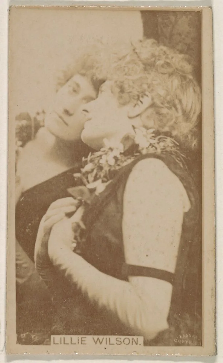 Lillie Wilson, from the Actresses series (N245) issued by Kinney Brothers to promote Sweet Caporal Cigarettes — Kinney Brothers Tobacco Company