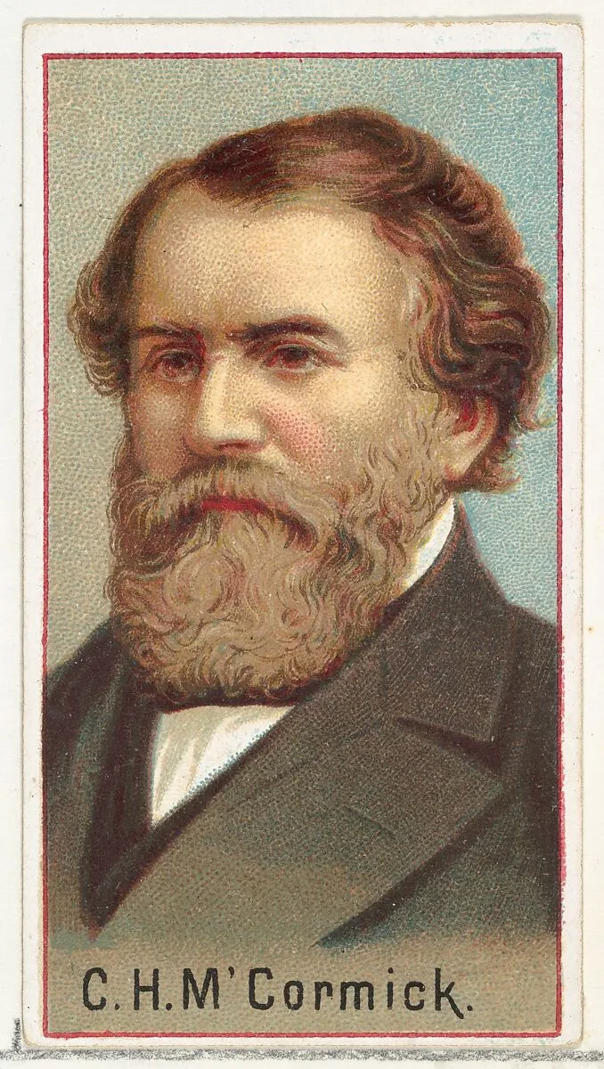 Cyrus Hall McCormick, printer's sample for the World's Inventors souvenir album (A25) for Allen & Ginter Cigarettes — Allen & Ginter