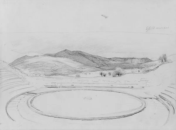 Greek Theatre, Epidaurus — John Singer Sargent