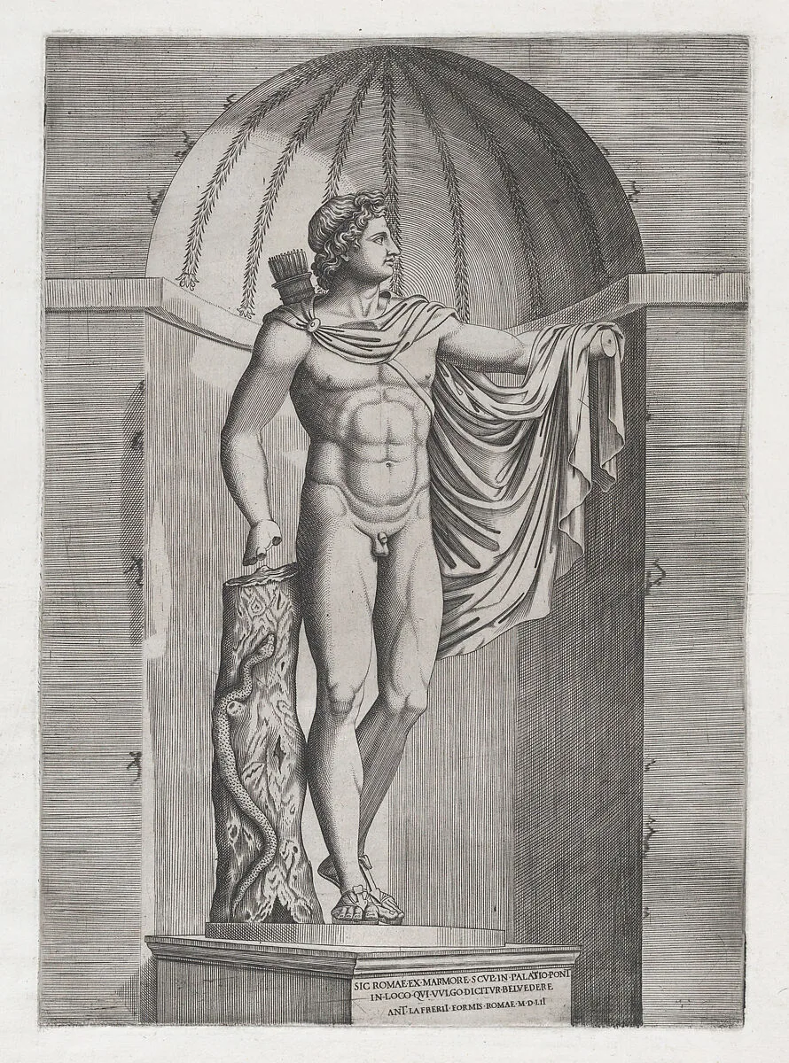 Speculum Romanae Magnificentiae: Apollo Belvedere — Marcantonio Raimondi|Antonio Lafreri